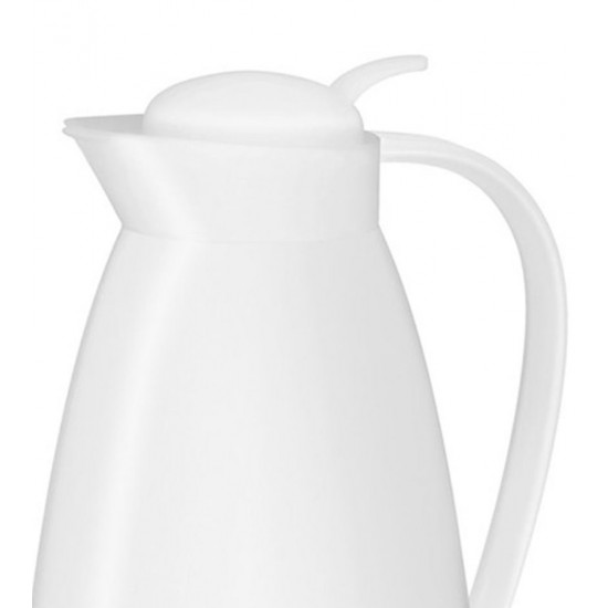 Garrafa 1l Térmica Branca Eco Vacuum Carafe